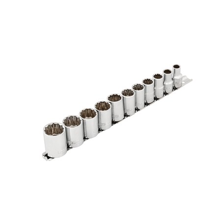 Steelman 1/2" Drive 12-Point Standard (SAE) Socket Set, 11-Piece 42139